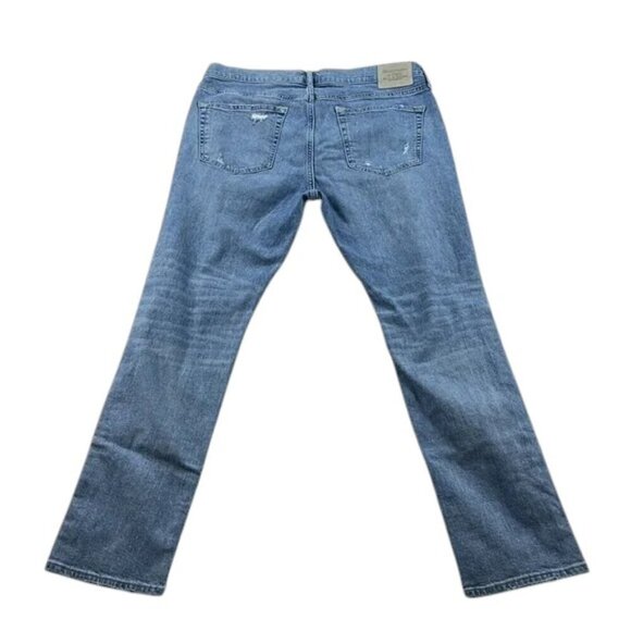 Abercrombie & Fitch Jeans Skinny Stretch Light Wash Distressed Men’s Size 34 - Picture 2 of 9